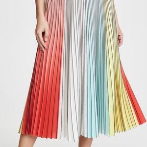 Alice + Olivia pleated midi skirt